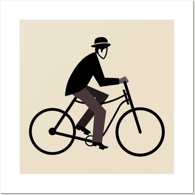 cyclist Wall Art by Yeaha